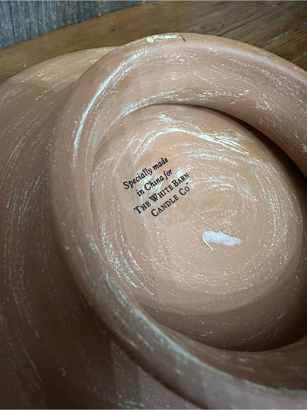 The White Barn Candle Co. Terra Cotta Candle Holder Bird Bath #2 - Picture 9 of 16